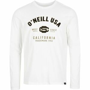 O'Neill STATE L/SLV T-SHIRT Pánske tričko s dlhým rukávom, biela, veľkosť M
