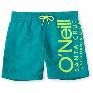 O'Neill CALI FLORAL SHORTS Chlapčenské kúpacie šortky, tyrkysová, veľkosť 128