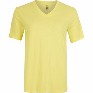 O'Neill ESSENTIALS V-NECK T-SHIRT Dámske tričko, žltá, veľkosť L