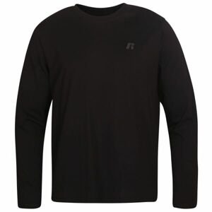 Russell Athletic LONG SLEEVE TEE SHIRT Pánske tričko, čierna, veľkosť XXXL