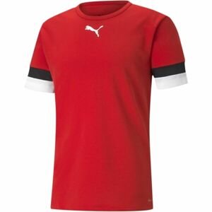 Puma teamRISE Chlapčenské futbalové tričko, červená, veľkosť M