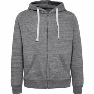 BLEND ZIPHOODIE-SWEAT Pánska mikina, tmavo sivá, veľkosť