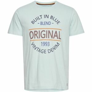 BLEND T-SHIRT S/S Pánske tričko, svetlomodrá, veľkosť XL
