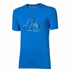 PROGRESS PIONEER TEEPEE Pánske tričko s bambusom, modrá, veľkosť XL