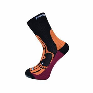 Progress MERINO Turistické ponožky s merinom, čierna, veľkosť 3-5