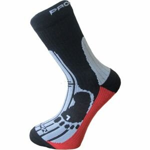 PROGRESS MERINO Turistické ponožky s merinom, čierna, veľkosť 35-38