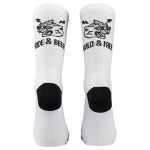 Northwave RIDE & BEER Pánske cyklo ponožky, biela, veľkosť 40-43