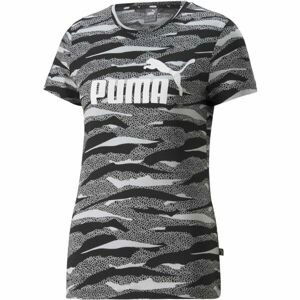 Puma ESS+ANIMAL AOP TEE Dámske tričko, čierna, veľkosť L