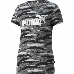 Puma ESS+ANIMAL AOP TEE Dámske tričko, čierna, veľkosť M