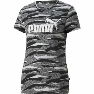 Puma ESS+ANIMAL AOP TEE Dámske tričko, čierna, veľkosť S