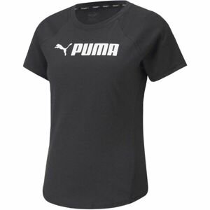 Puma PUMA FIT LOGO TEE Dámske tričko, čierna, veľkosť L