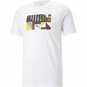 Puma MONOGRAM GRAPHIC TEE Pánske tričko, biela, veľkosť L