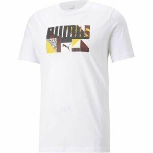 Puma MONOGRAM GRAPHIC TEE Pánske tričko, biela, veľkosť XXL