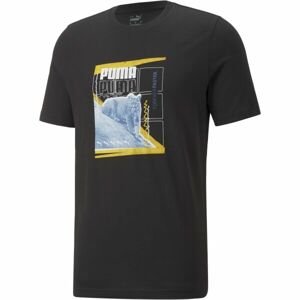 Puma ART GRAPHIC TEE Pánske tričko, čierna, veľkosť L