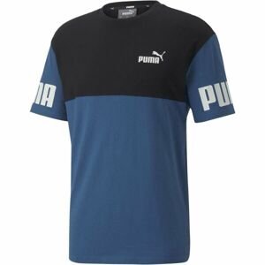 Puma PUMA POWER COLORBLOCK TEE Pánske tričko, modrá, veľkosť L