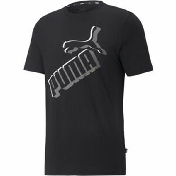 Puma ESS+BIG LOGO TEE Pánske tričko, čierna, veľkosť XL