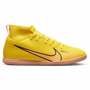 Nike JR MERCURIAL SUPERFLY 9 CLUB IC Detská halová obuv, žltá, veľkosť 35