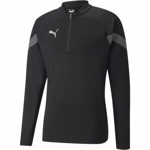 Puma TEAMFINAL TRAINING 1/4 ZIP TOP Pánska športová mikina, čierna, veľkosť XXL