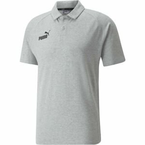 Puma TEAMFINAL CASUALS POLO Pánske tričko, sivá, veľkosť L