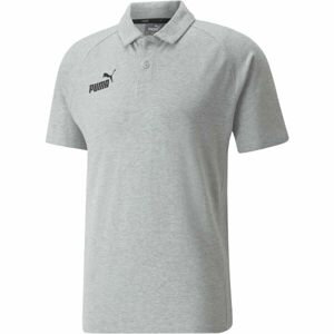 Puma TEAMFINAL CASUALS POLO Pánske tričko, sivá, veľkosť M