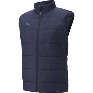 Puma TEAM LIGA VEST JACKET Futbalová bunda, tmavo modrá, veľkosť M