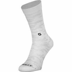Scott TRAIL CAMO CREW Ponožky, biela, veľkosť 36-38