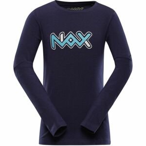 NAX PRALANO Detské bavlnené tričko, tmavo modrá, veľkosť 104-110