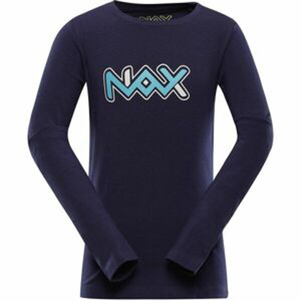 NAX PRALANO Detské bavlnené tričko, tmavo modrá, veľkosť 164-170