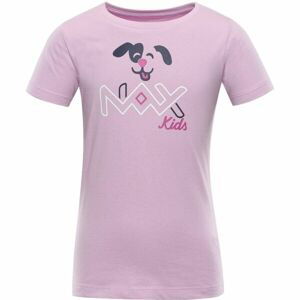 NAX LIEVRO Detské bavlnené tričko, ružová, veľkosť 116-122