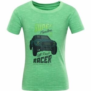 NAX JULEO Detské bavlnené tričko, zelená, veľkosť 92-98