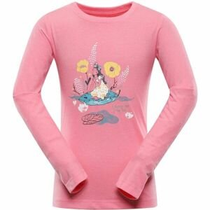NAX DERANO Detské bavlnené tričko, ružová, veľkosť 116-122
