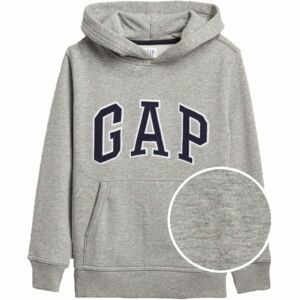 GAP V-NEW CAMPUS LOGO HOOD Chlapčenská mikina, sivá, veľkosť M