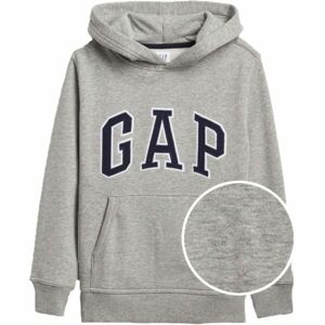 GAP V-NEW CAMPUS LOGO HOOD Chlapčenská mikina, sivá, veľkosť S