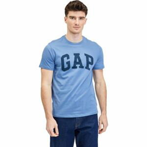 GAP V-BASIC LOGO T Pánske tričko, svetlomodrá, veľkosť S