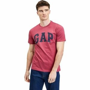 GAP V-BASIC LOGO T Pánske tričko, vínová, veľkosť L