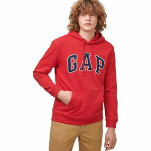 GAP FLEECE GAP ARCH Pánska mikina, červená, veľkosť XL