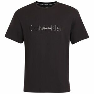Calvin Klein EMB ICON LOUNGE-S/S CREW NECK Pánske tričko, čierna, veľkosť
