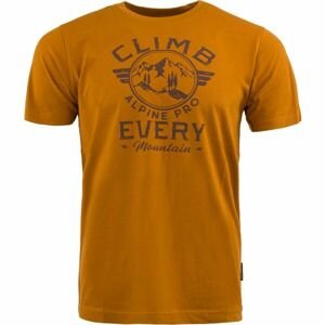 ALPINE PRO MODEN Pánske tričko, žltá, veľkosť XXL