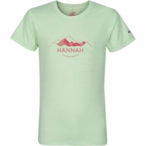 Hannah CORNET JR II Detské  funkčné tričko, svetlo zelená, veľkosť