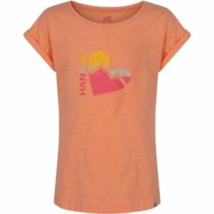 Hannah KAIA JR Dievčenské tričko, oranžová, veľkosť 116