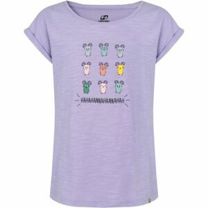 Hannah KAIA JR Dievčenské tričko, fialová, veľkosť 140