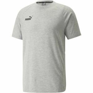Puma TEAMFINAL CASUALS TEE Futbalové tričko, sivá, veľkosť S