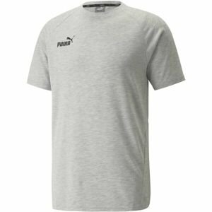 Puma TEAMFINAL CASUALS TEE Futbalové tričko, sivá, veľkosť XXL