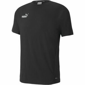 Puma TEAMFINAL CASUALS TEE Futbalové tričko, čierna, veľkosť M