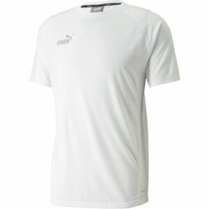 Puma TEAMFINAL CASUALS TEE Futbalové tričko, biela, veľkosť S