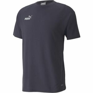 Puma TEAMFINAL CASUALS TEE Futbalové tričko, tmavo modrá, veľkosť L