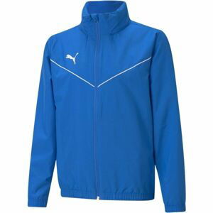 Puma TEAMRISE ALL WEATHER JKT JR Chlapčenská bunda, modrá, veľkosť 128