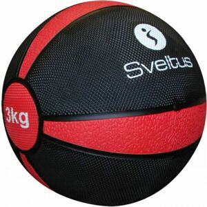 SVELTUS MEDICINE BALL 3 KG Medicinbal, čierna, veľkosť 3 KG