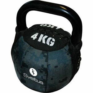 SVELTUS SOFT KETTLEBELL 4 KG Kettlebell, čierna, veľkosť 4 KG