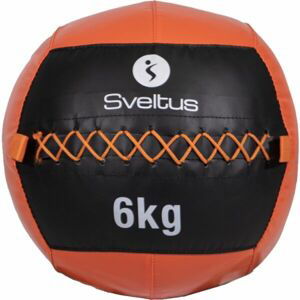 SVELTUS WALL BALL 6 KG Medicinbal, oranžová, veľkosť